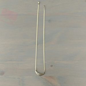 German yellow gold and white gold necklace chain